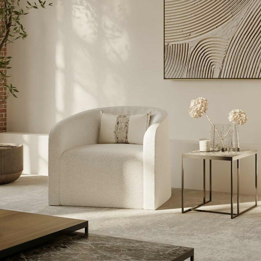 ARDEN LOUNGE CHAIR - FIBO SIDE TABLE